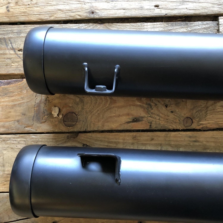 Indian Scout / Bobber Rogue exhaust silencers - matt black